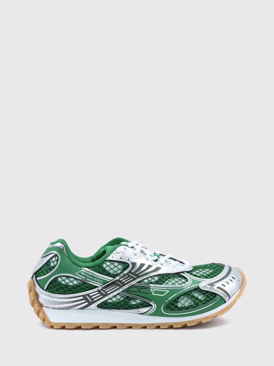 Bottega Veneta Men Orbit Bottega Veneta Technical Mesh Sneakers In A Bicolor Design BOTTEGA VENETA