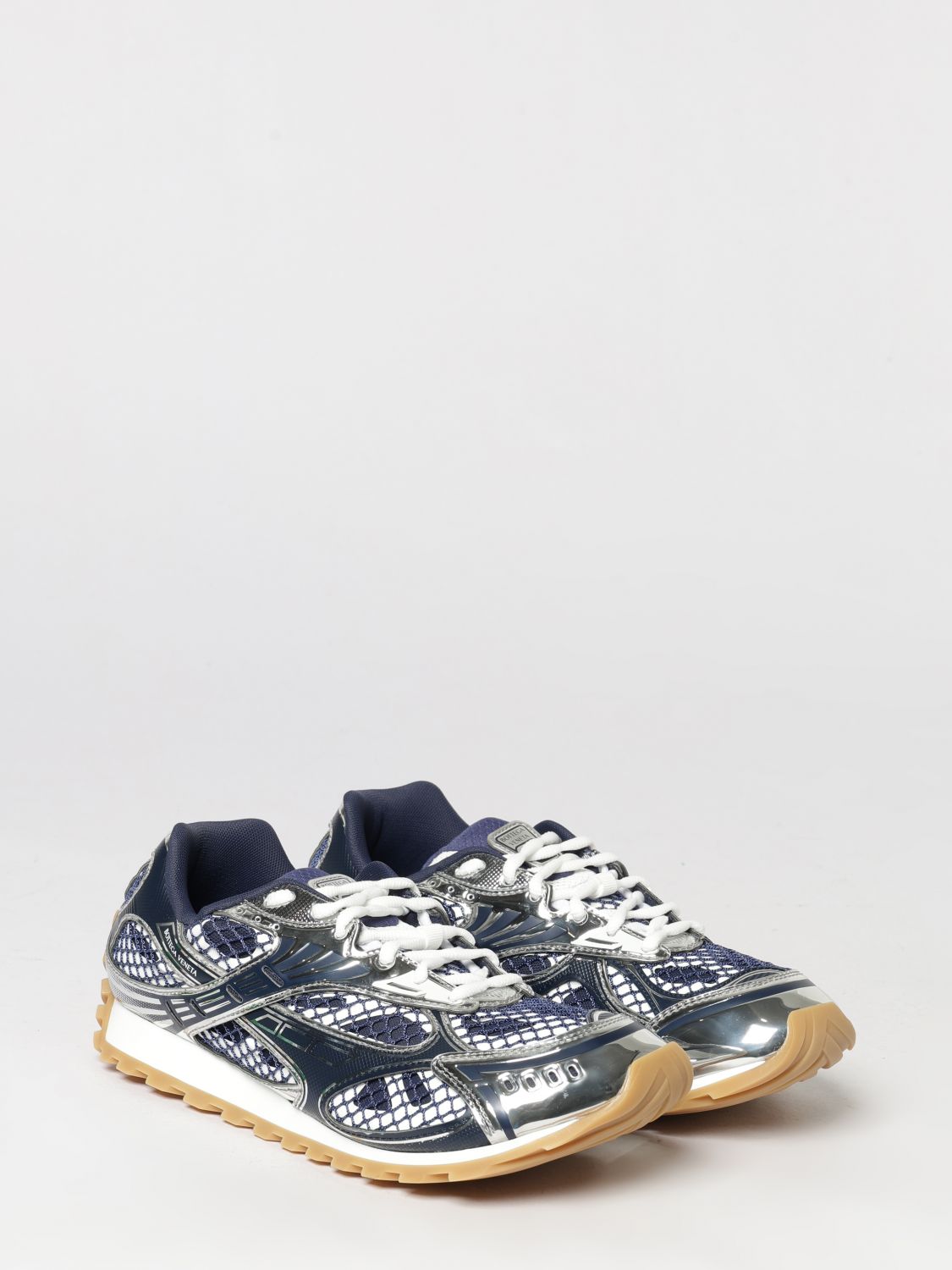 Bottega Veneta Men Orbit Bottega Veneta Technical Mesh Sneakers In A Bicolor Design BOTTEGA VENETA