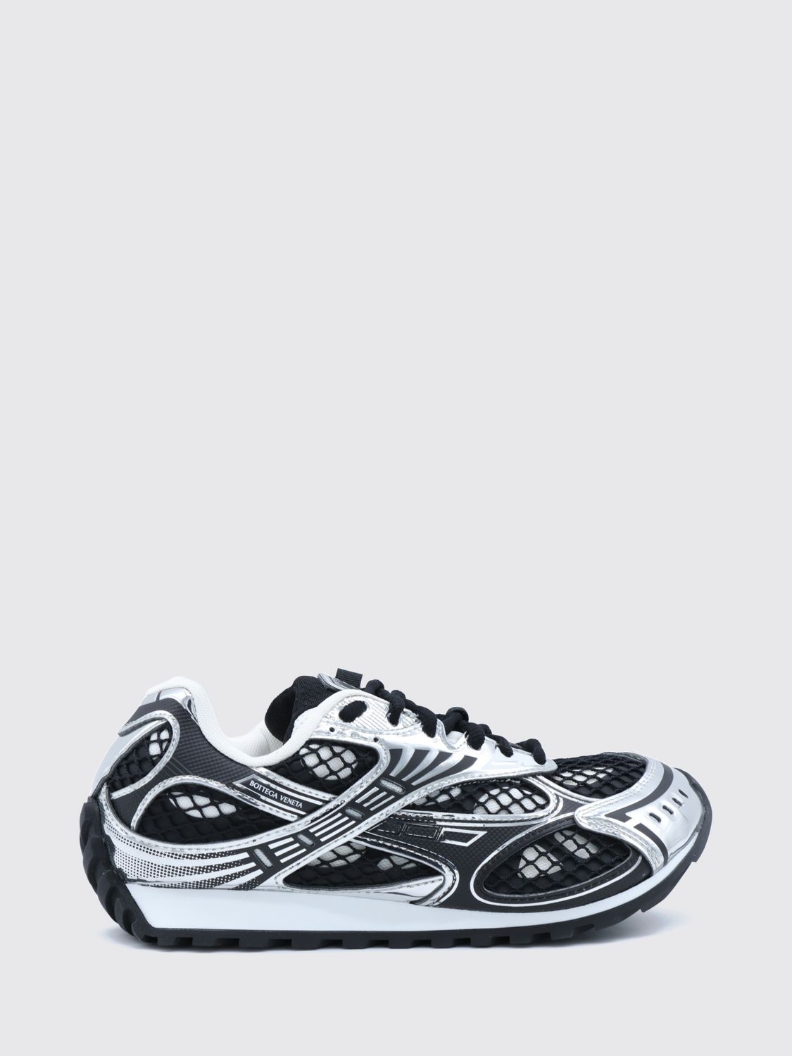 Bottega Veneta Women Orbit Bottega Veneta Technical Mesh Sneakers In A Bicolor Design BOTTEGA VENETA
