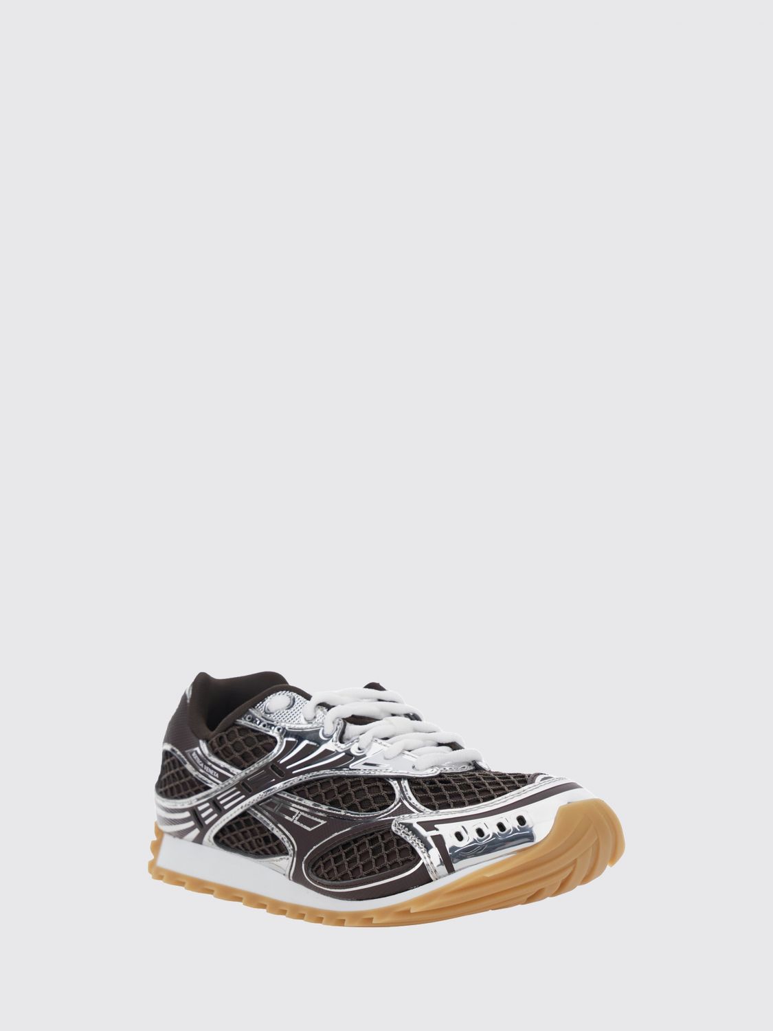 Bottega Veneta Women Orbit Bottega Veneta Technical Mesh Sneakers In A Bicolor Design BOTTEGA VENETA