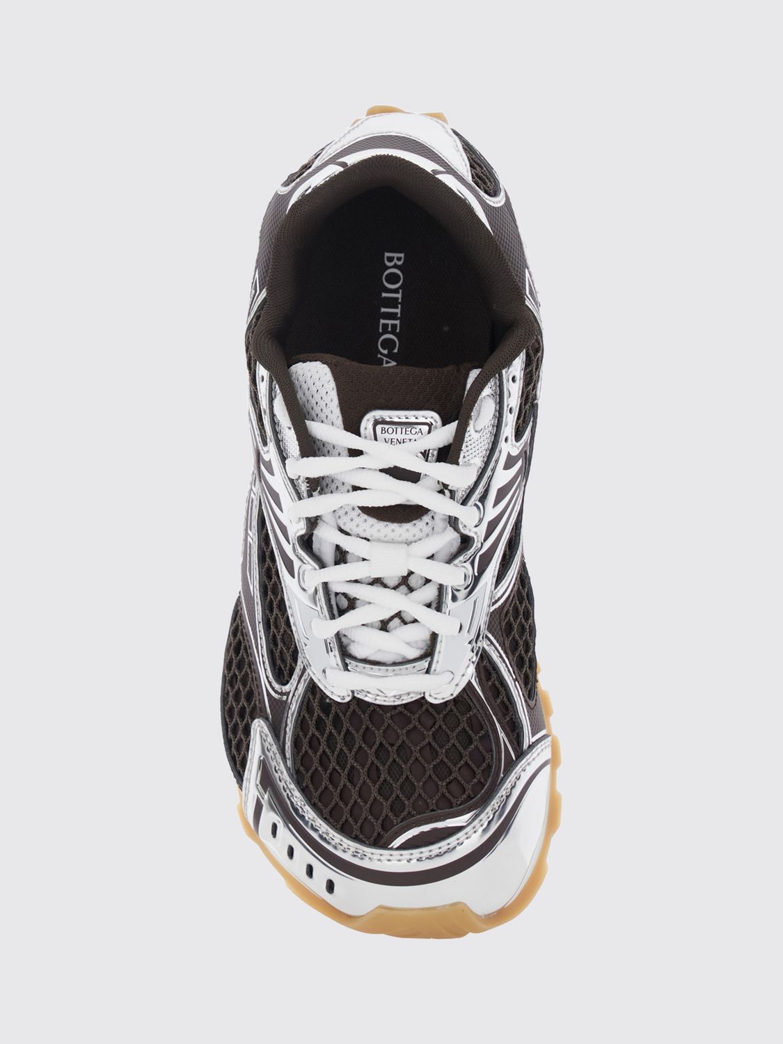 Bottega Veneta Women Orbit Bottega Veneta Technical Mesh Sneakers In A Bicolor Design BOTTEGA VENETA