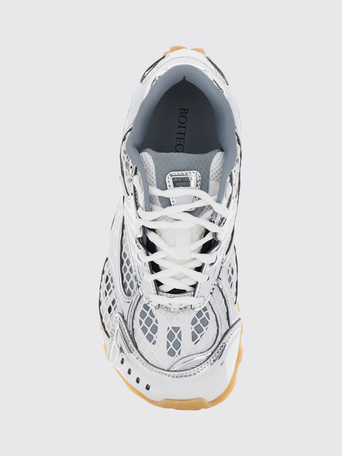 Bottega Veneta Women Orbit Bottega Veneta Technical Mesh Sneakers In A Bicolor Design BOTTEGA VENETA