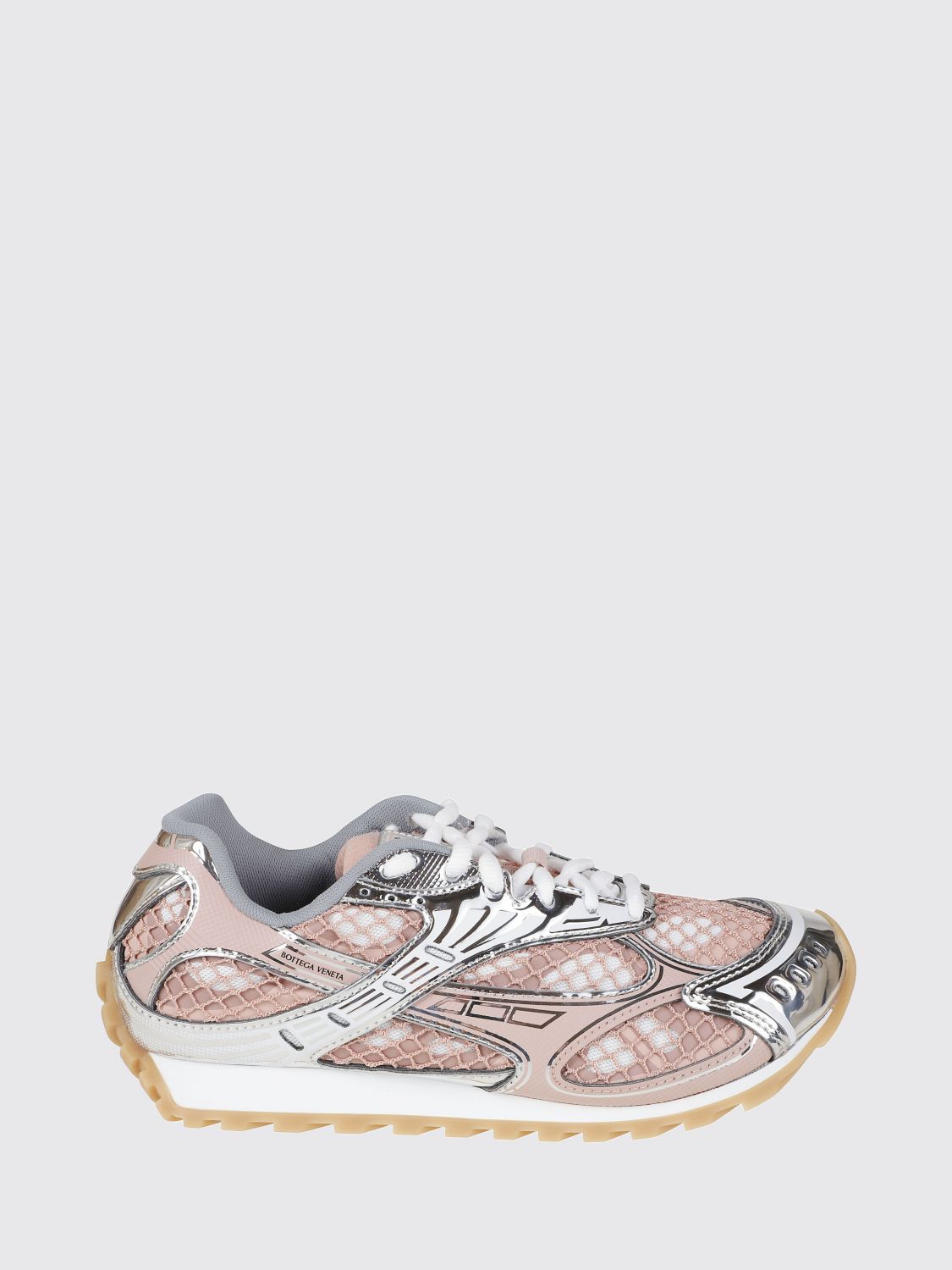 Orbit Bottega Veneta Technical Mesh Sneakers In A Bicolor Design BOTTEGA VENETA