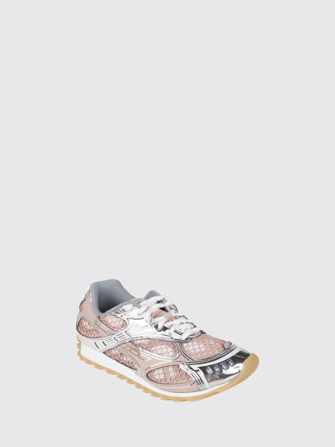 Orbit Bottega Veneta Technical Mesh Sneakers In A Bicolor Design BOTTEGA VENETA