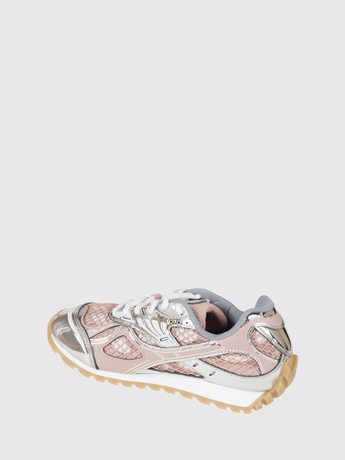 Orbit Bottega Veneta Technical Mesh Sneakers In A Bicolor Design BOTTEGA VENETA