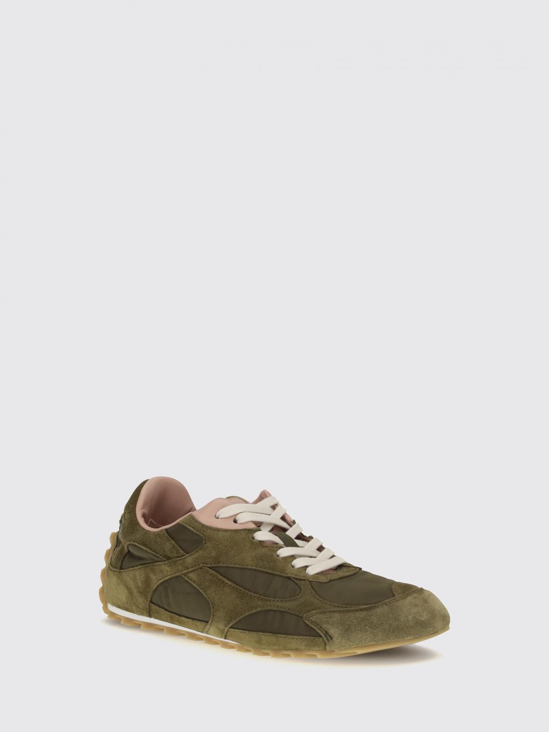 Bottega Veneta Women Bottega Veneta Orbit Suede And Nylon Sneakers With Notched Sole BOTTEGA VENETA