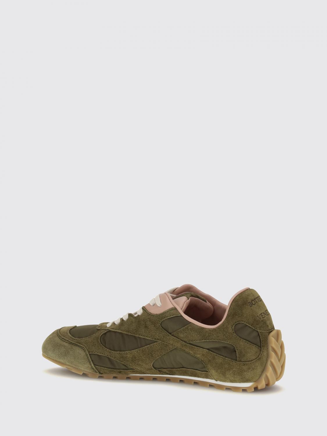 Bottega Veneta Women Bottega Veneta Orbit Suede And Nylon Sneakers With Notched Sole BOTTEGA VENETA