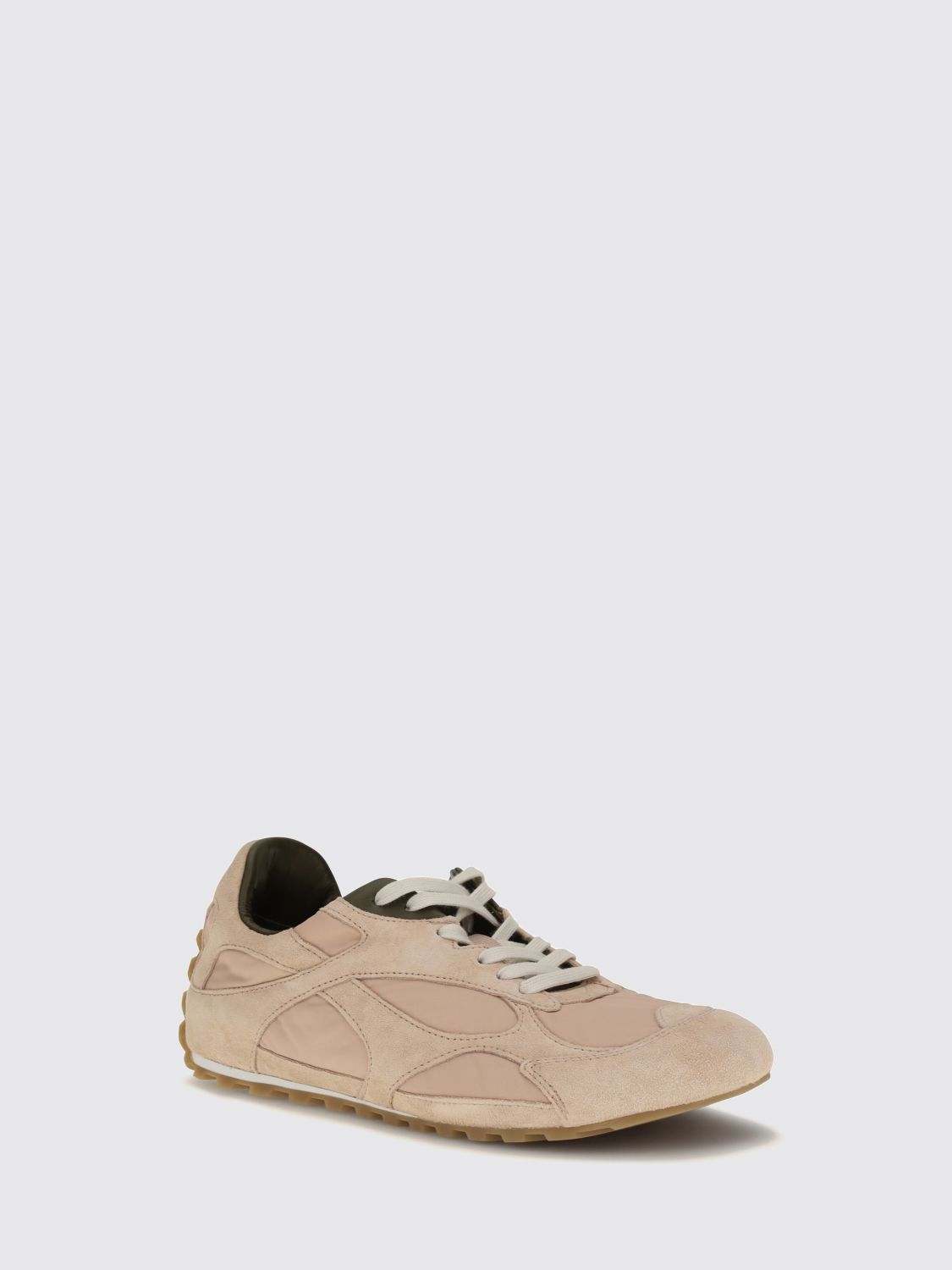 Bottega Veneta Women Bottega Veneta Orbit Suede And Nylon Sneakers With Notched Sole BOTTEGA VENETA