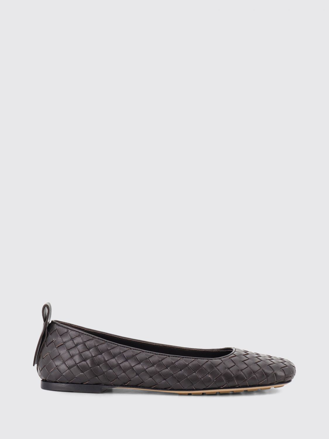 Bottega Veneta Women Bottega Veneta Charlotte Woven Lambskin Square-Toe Ballet Flats BOTTEGA VENETA