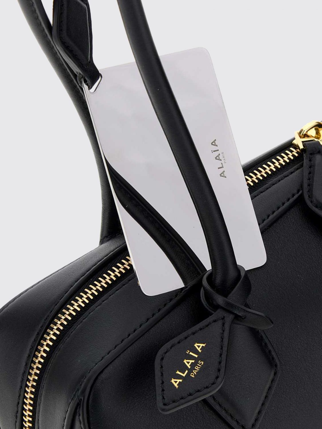AlaiA Women Alaia Medium Le Teckel Leather Shoulder Bag With Tubular Double Handle ALAIA
