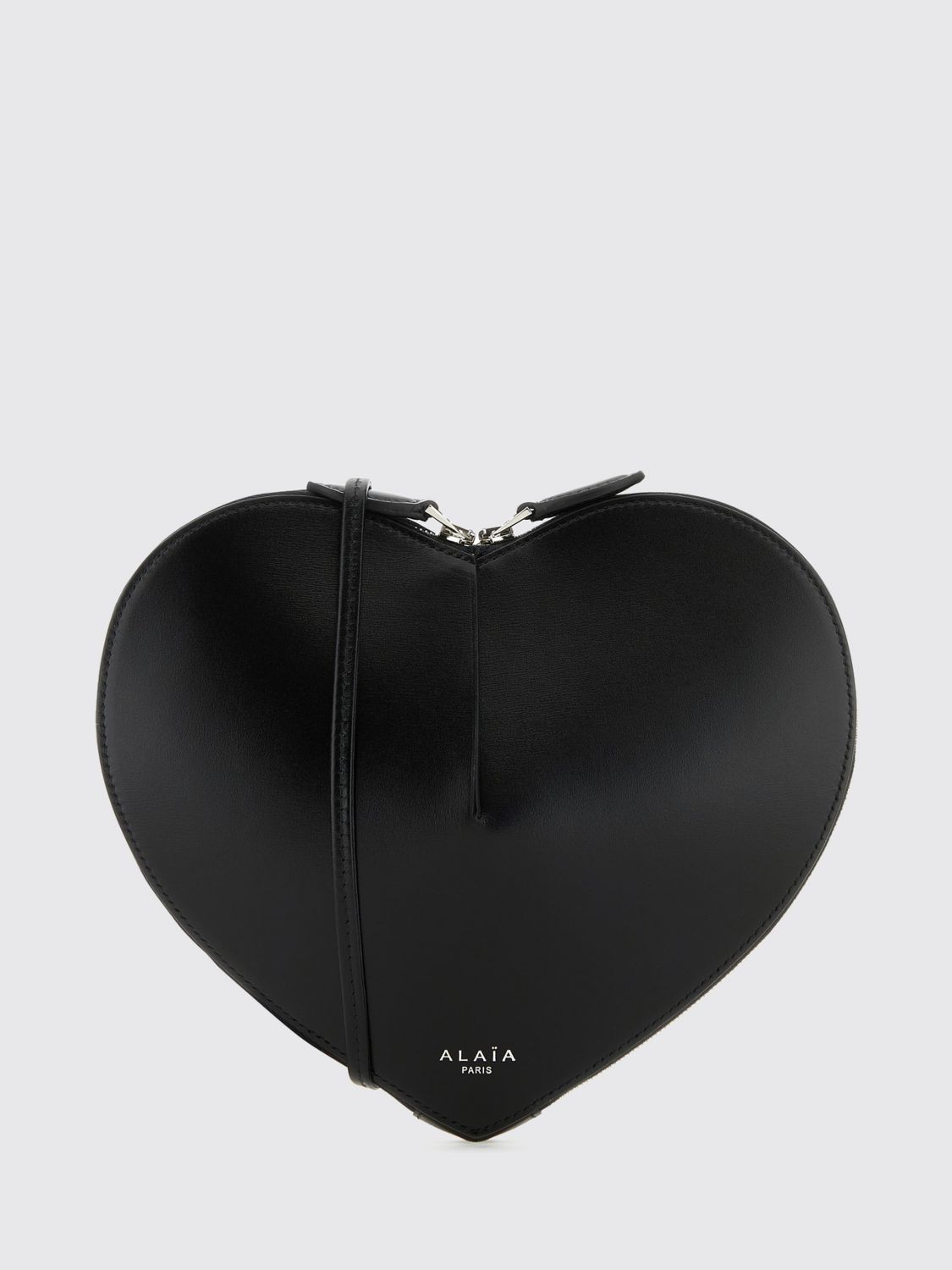 Alai�A Women Alaia Le Cœur Heart-Shaped Leather Crossbody Mini Bag With Zip Closure ALAIA
