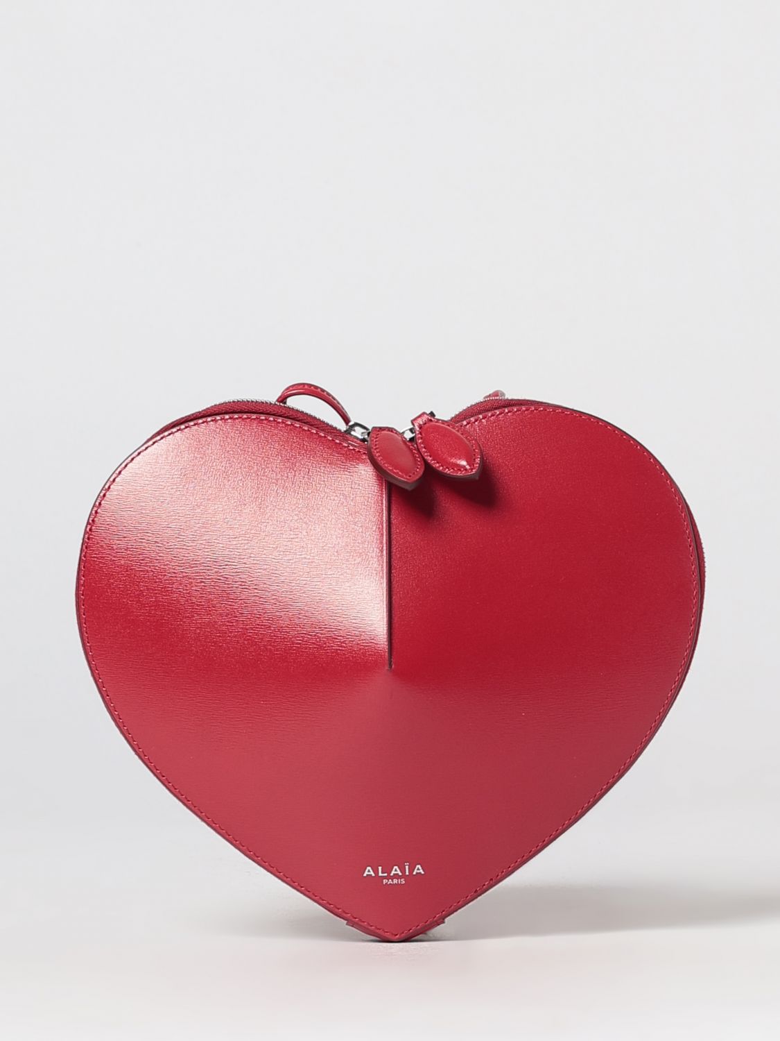 Alai�A Women Alaia Le Cœur Heart-Shaped Leather Crossbody Mini Bag With Zip Closure ALAIA