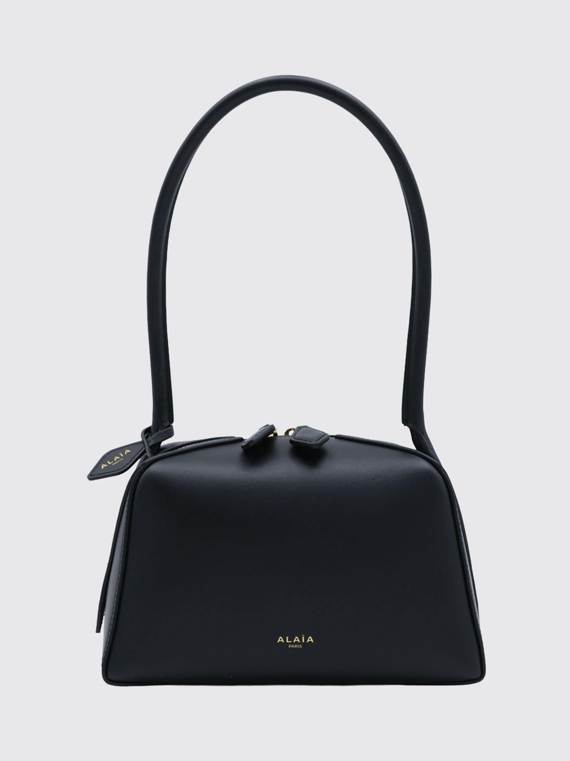 AlaiA Women Alaia Small Le Teckel Calfskin Leather Bowling Bag With Tubular Handle ALAIA