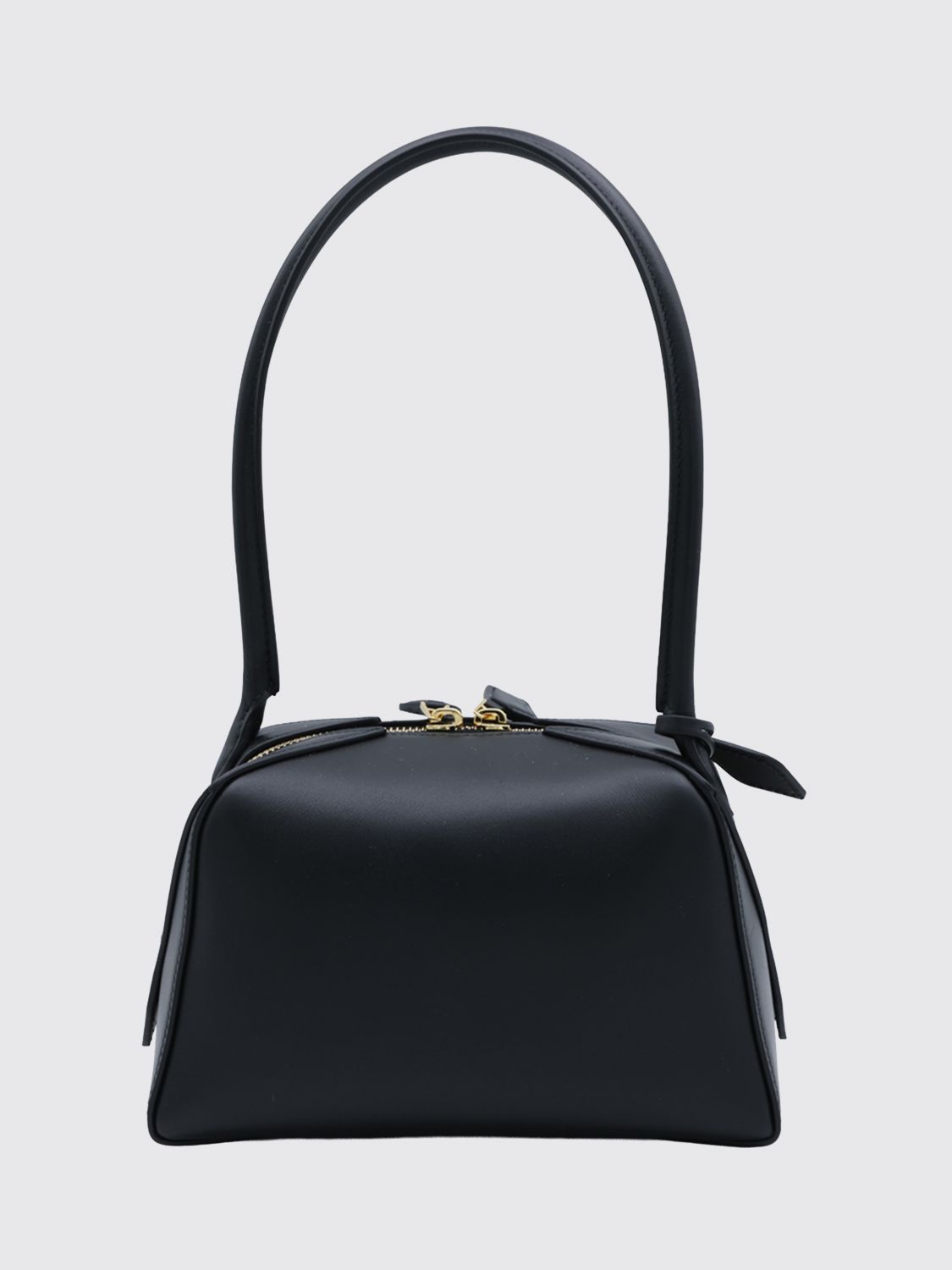 AlaiA Women Alaia Small Le Teckel Calfskin Leather Bowling Bag With Tubular Handle ALAIA