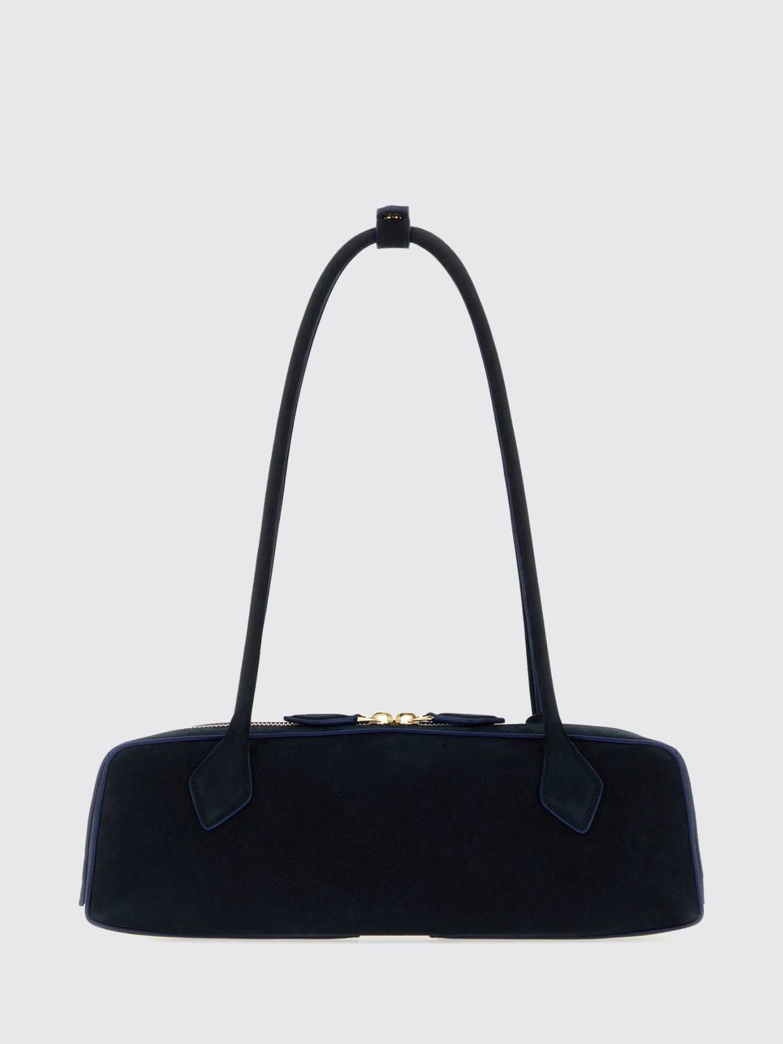 Alai�A Women Alaia Medium Le Teckel Calfskin Leather And Nubuck Shoulder Bag ALAIA