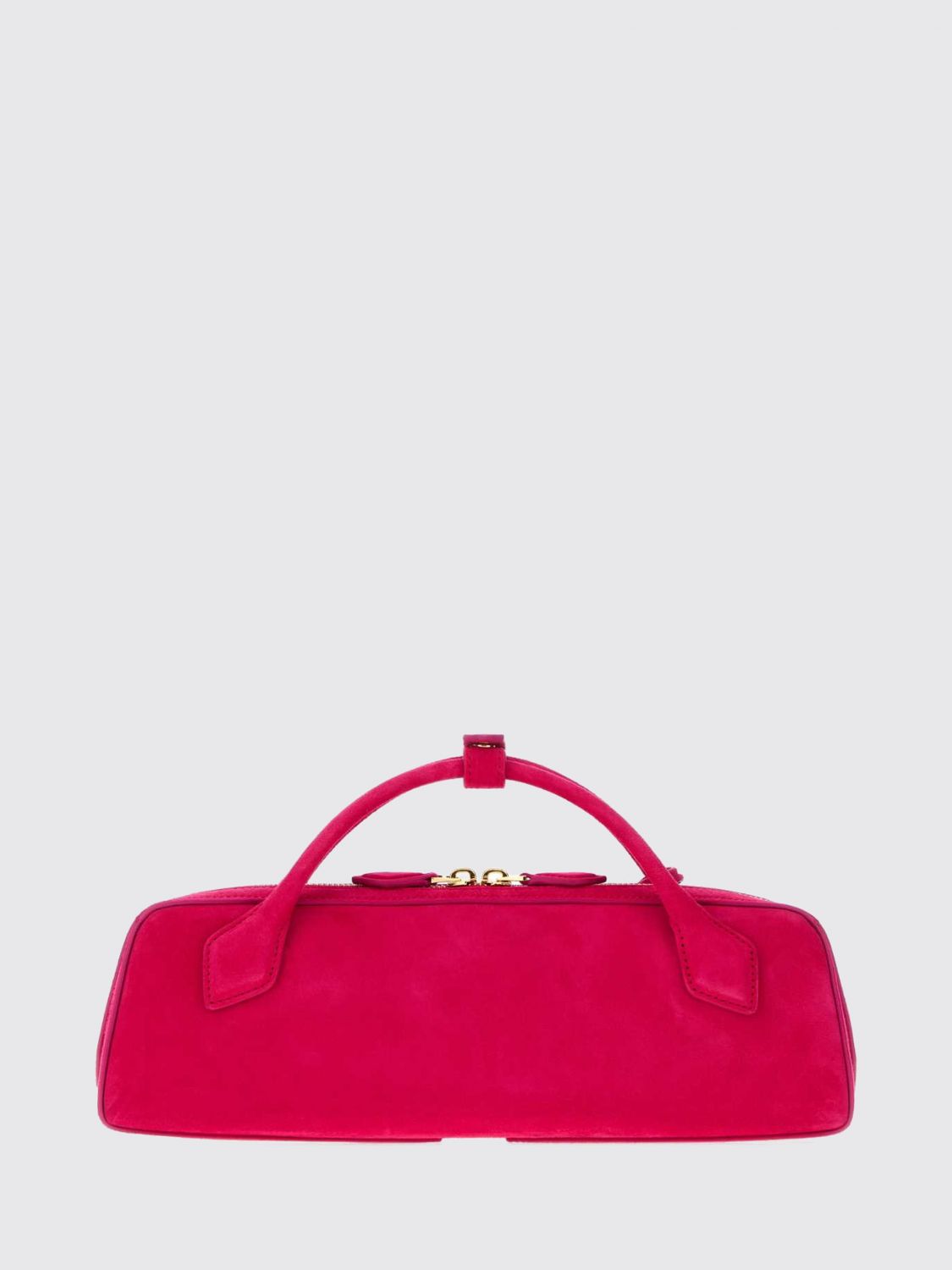 Alai�A Women Alaia Le Teckel Suede Sheepskin Handbag With Logo Charm ALAIA