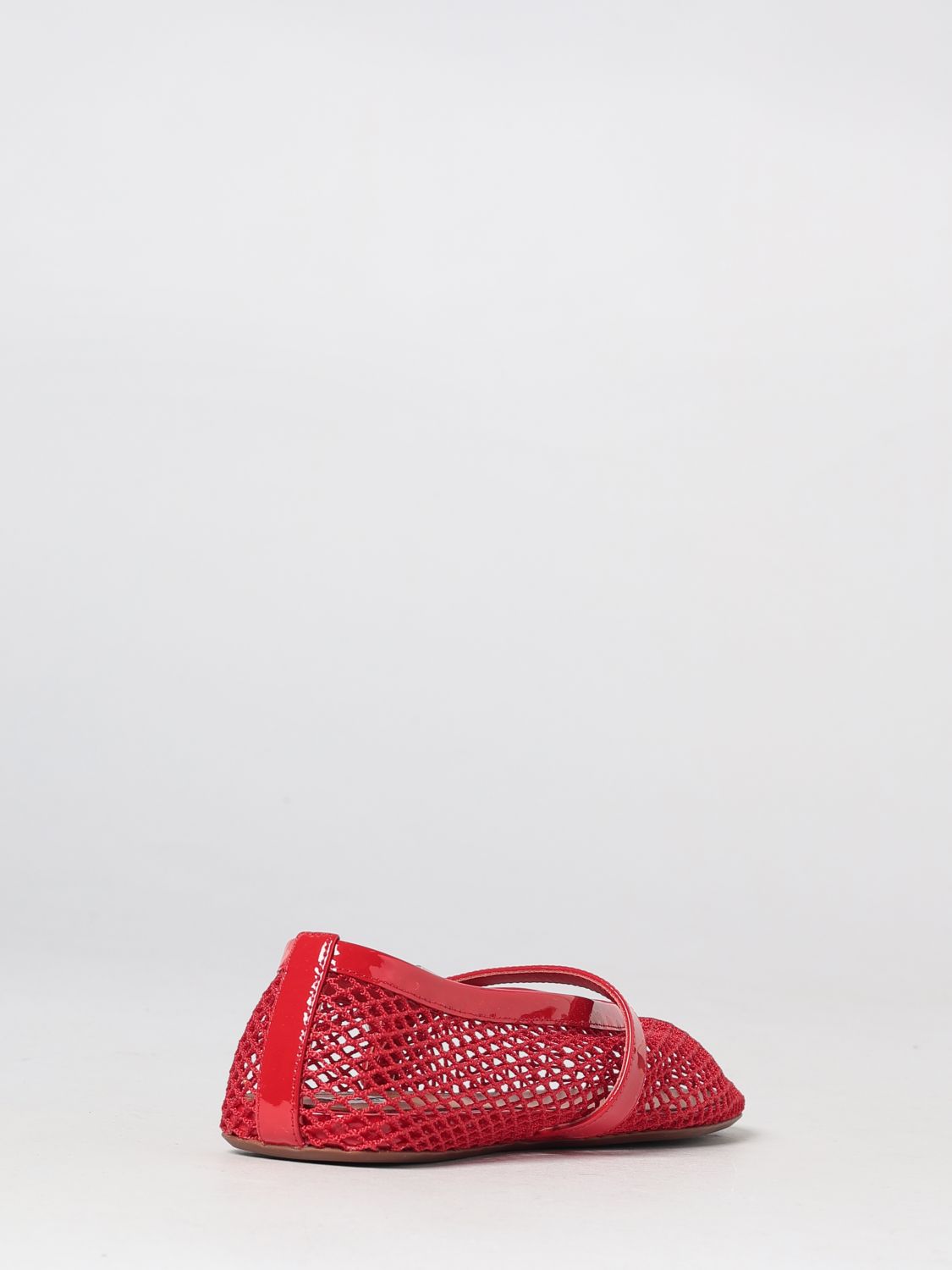 AlaiA Women Alaia Mary Jane Ballet Flats In Patent Leather And Mesh Nylon ALAIA