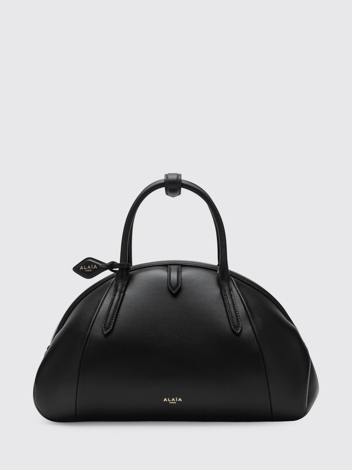 AlaiA Women Alaia Medium Purse Smooth Calfskin Leather Handbag With Snap Closure ALAIA
