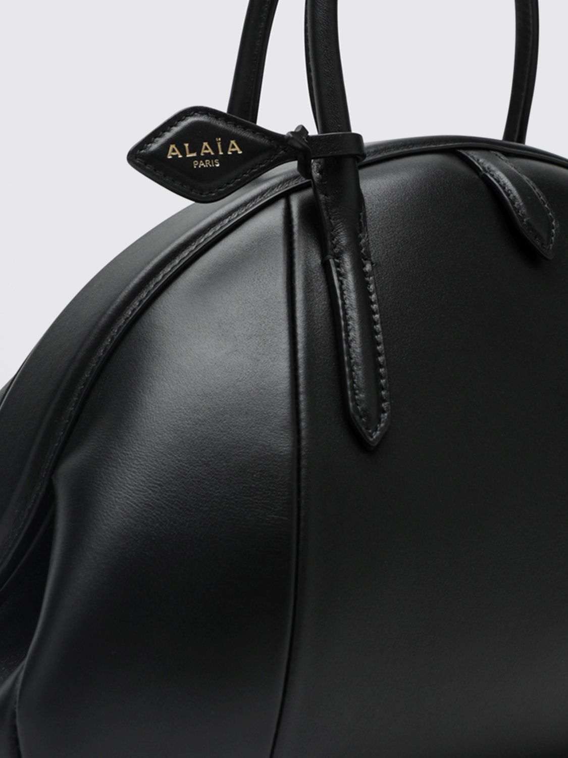AlaiA Women Alaia Medium Purse Smooth Calfskin Leather Handbag With Snap Closure ALAIA