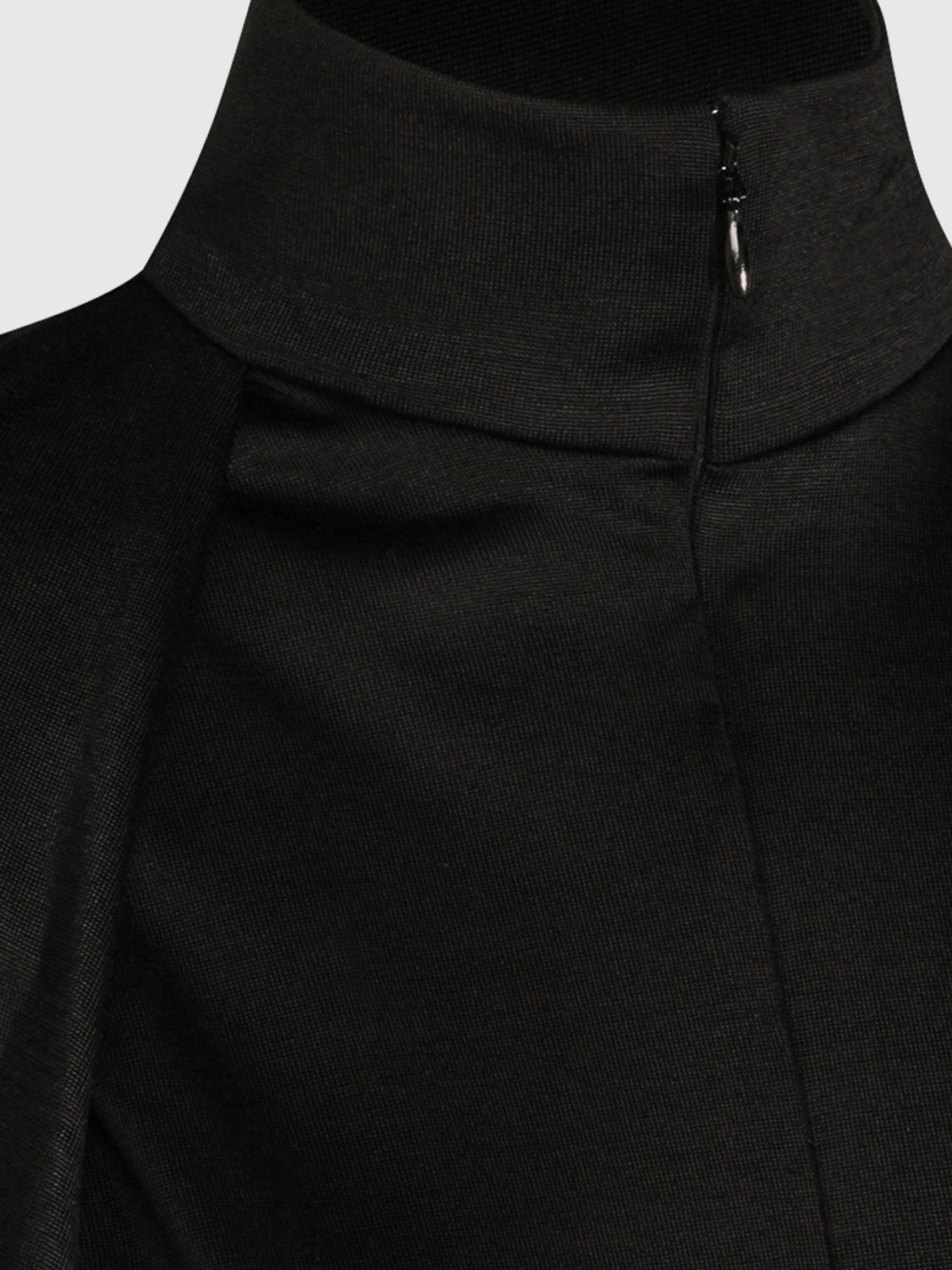 AlaiA Women Alaia Pure Wool Jumpsuit With High Neck And Ruched Shoulders ALAIA