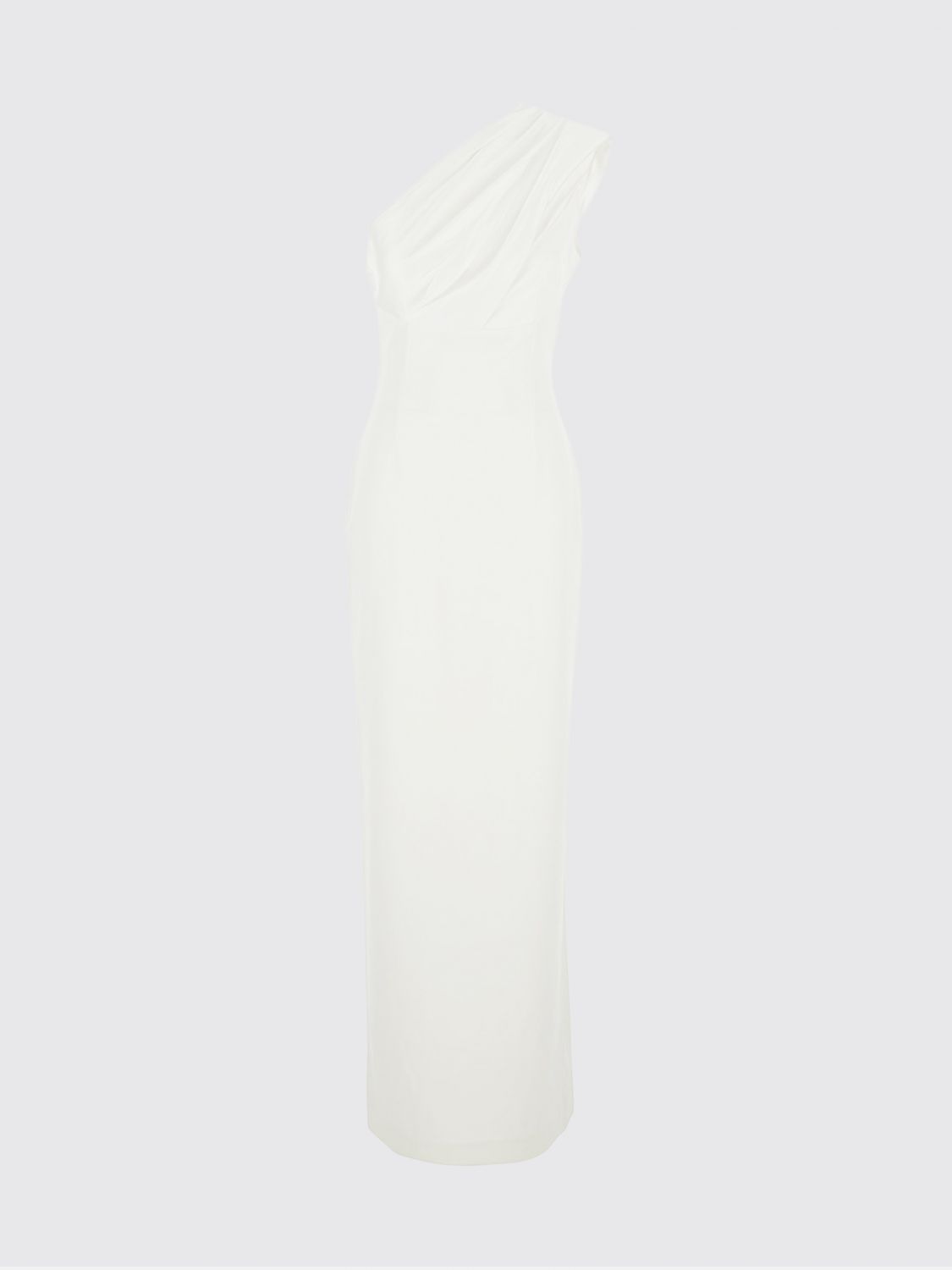 Solace London Women Solace London One-Shoulder Satin Long Gown With Back Slit SOLACE LONDON