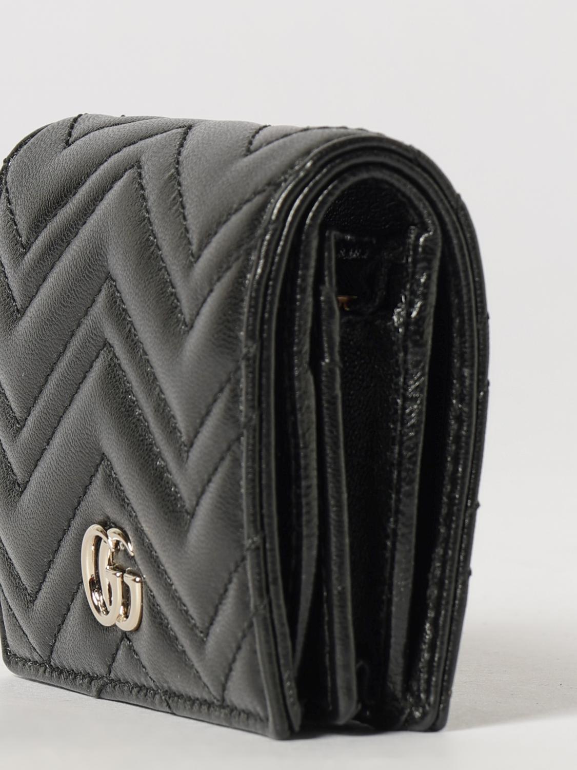 Gucci Women Gg Marmont Chevron Matelasse Nappa Bifold Wallet Gucci GUCCI