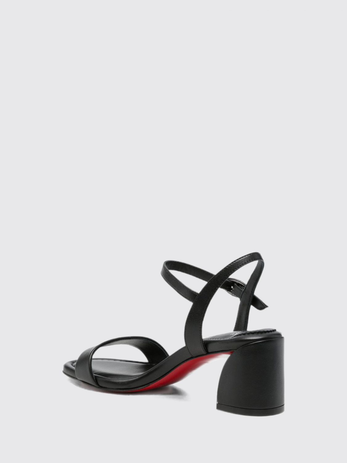 Christian Louboutin Women Christian Louboutin Miss Jane Nappa Leather Mid-Heel Sandals With Strap CHRISTIAN LOUBOUTIN