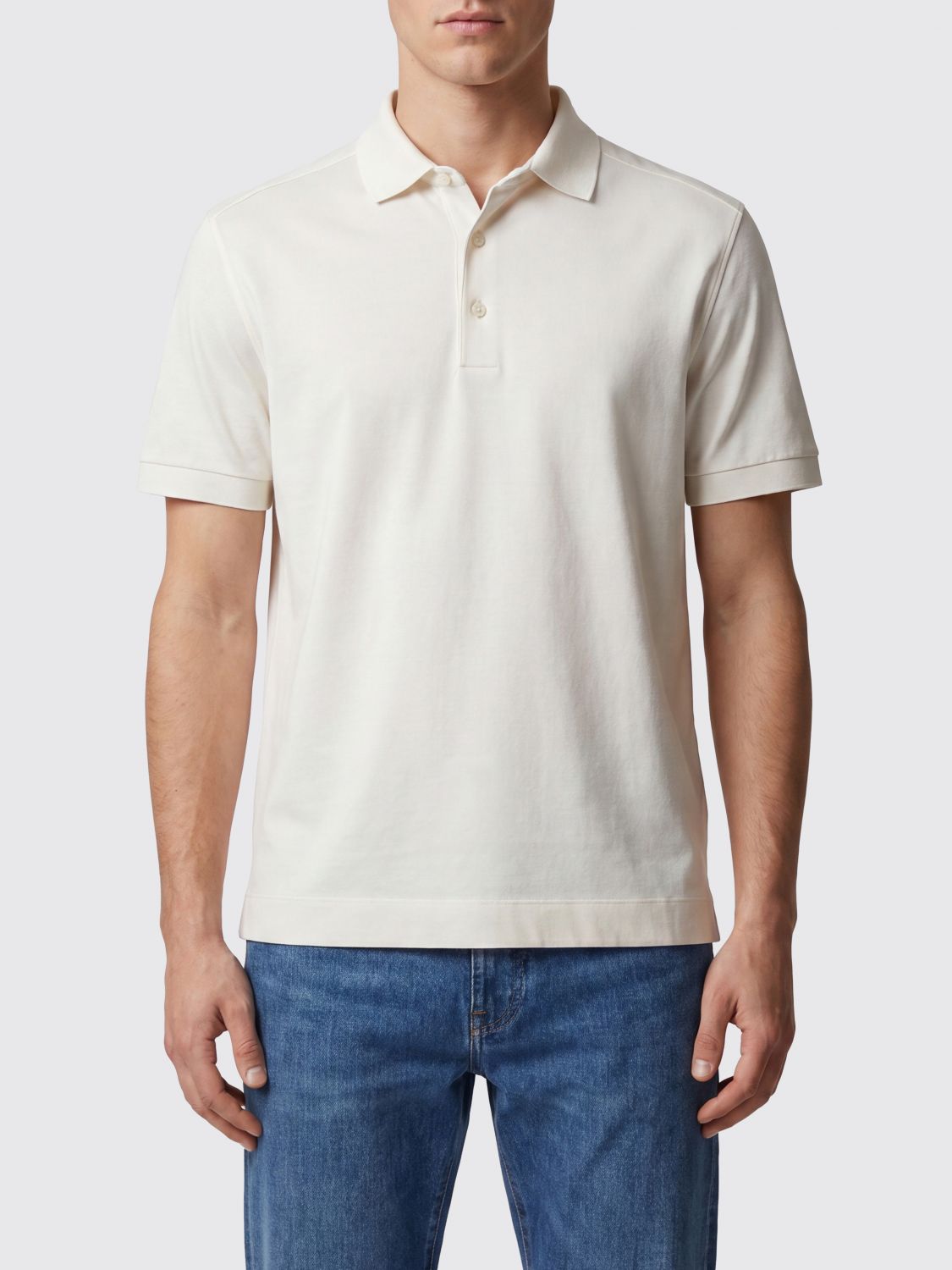 Zegna Polo Shirt Men Black ZEGNA