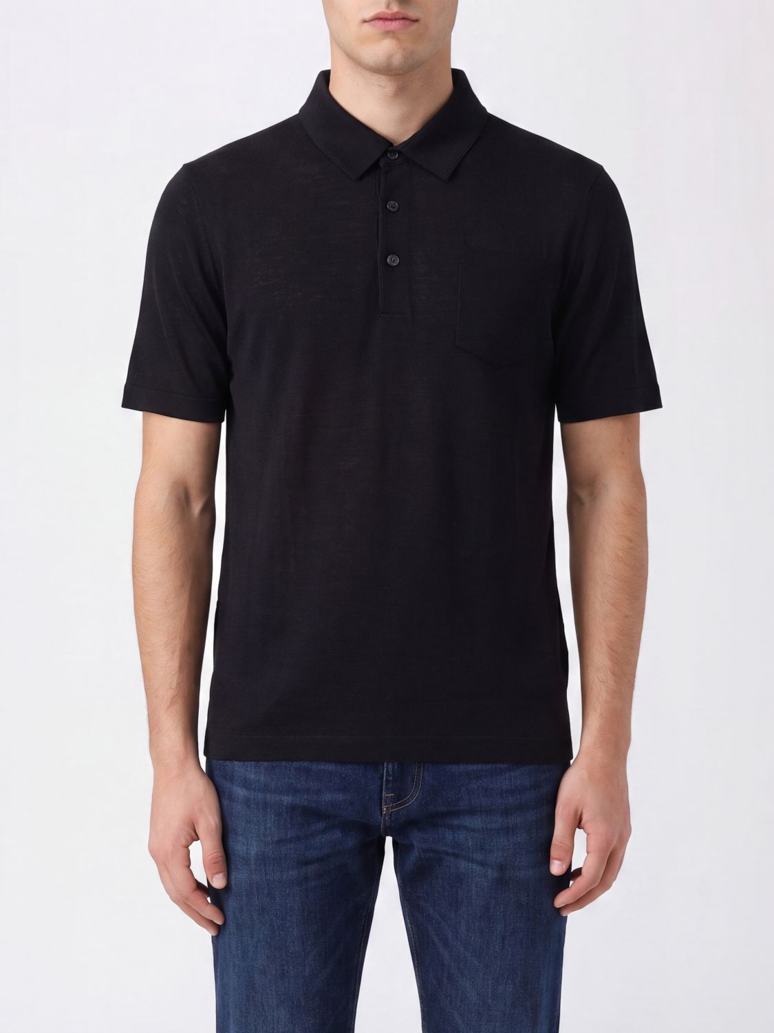 Zegna Polo Shirt Men Blue ZEGNA