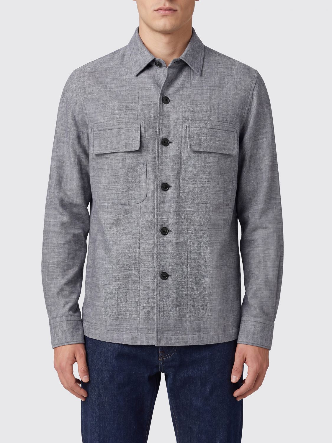 Zegna Jacket Men Grey ZEGNA