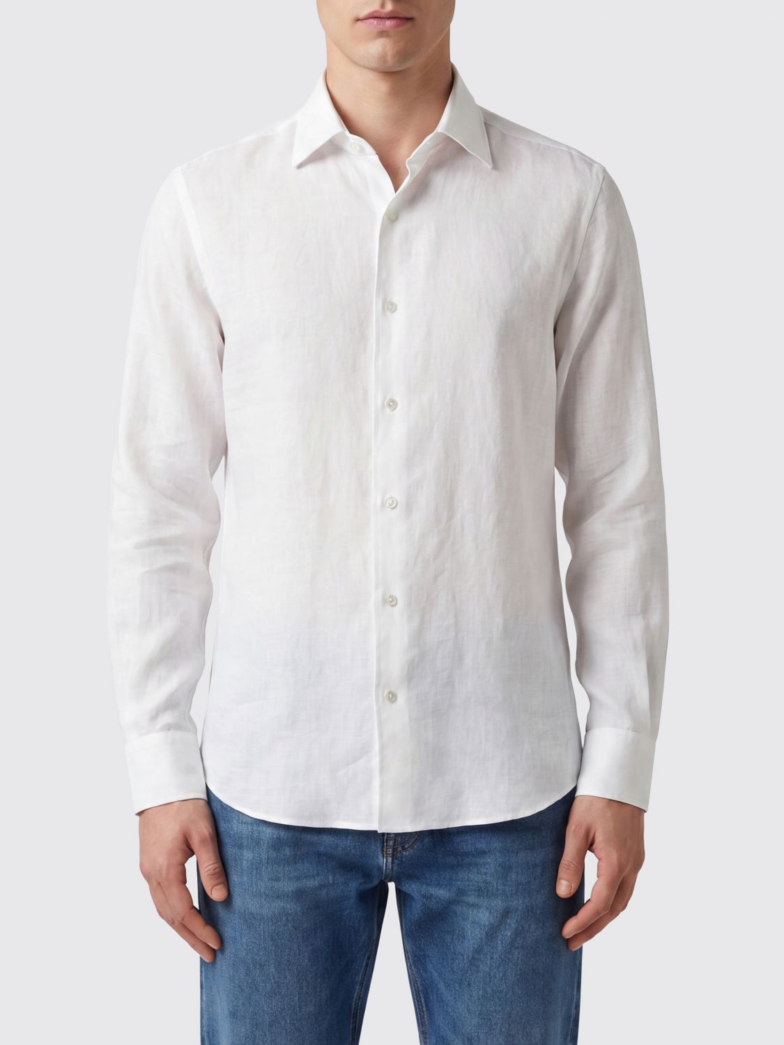 Zegna Shirt Men Grey ZEGNA