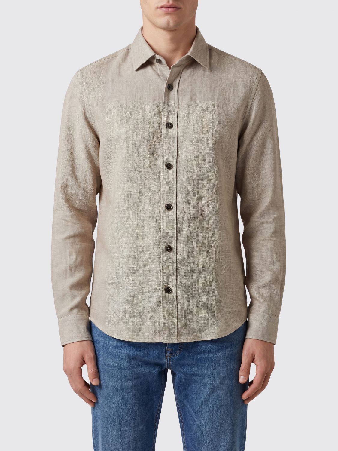 Zegna Jacket Men Grey ZEGNA