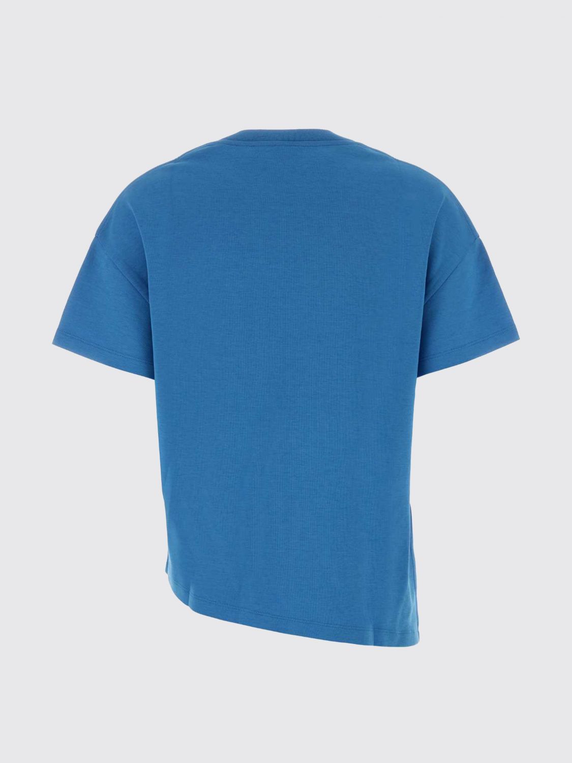 Loewe Women Asymmetrical Hem Cotton Crew-Neck T-Shirt Loewe With Short Sleeves LOEWE