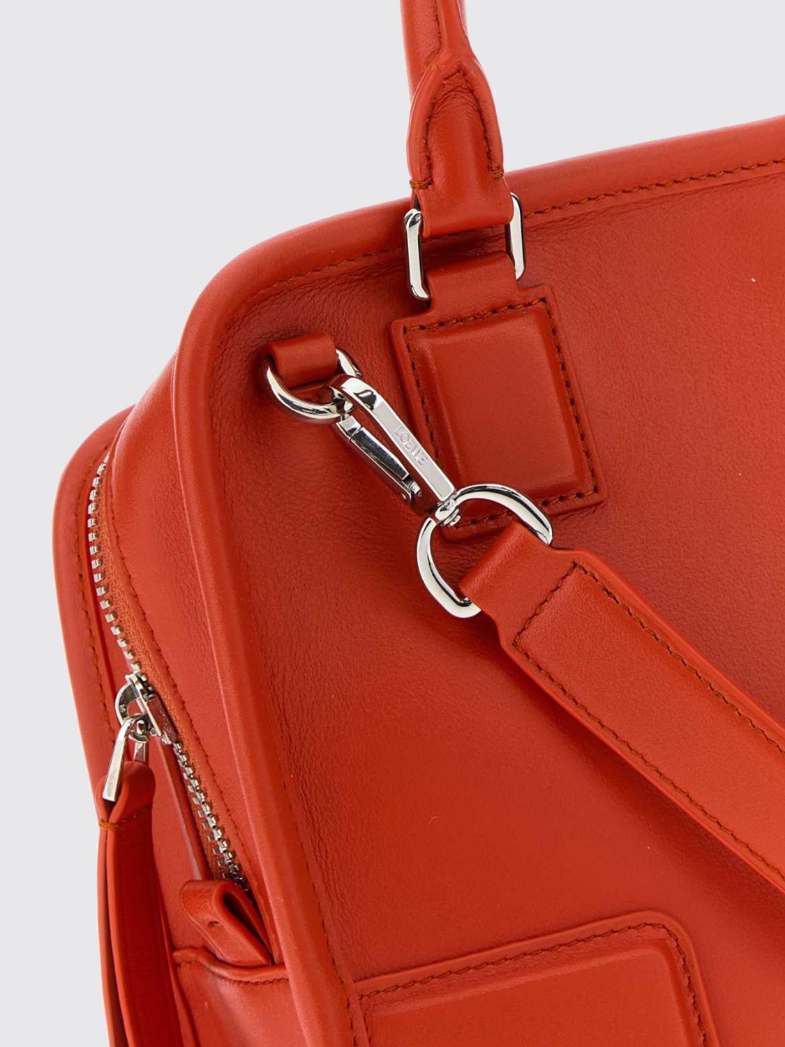 Loewe Women Loewe Small Amazona Calfskin Leather Handbag With Embossed Logo LOEWE