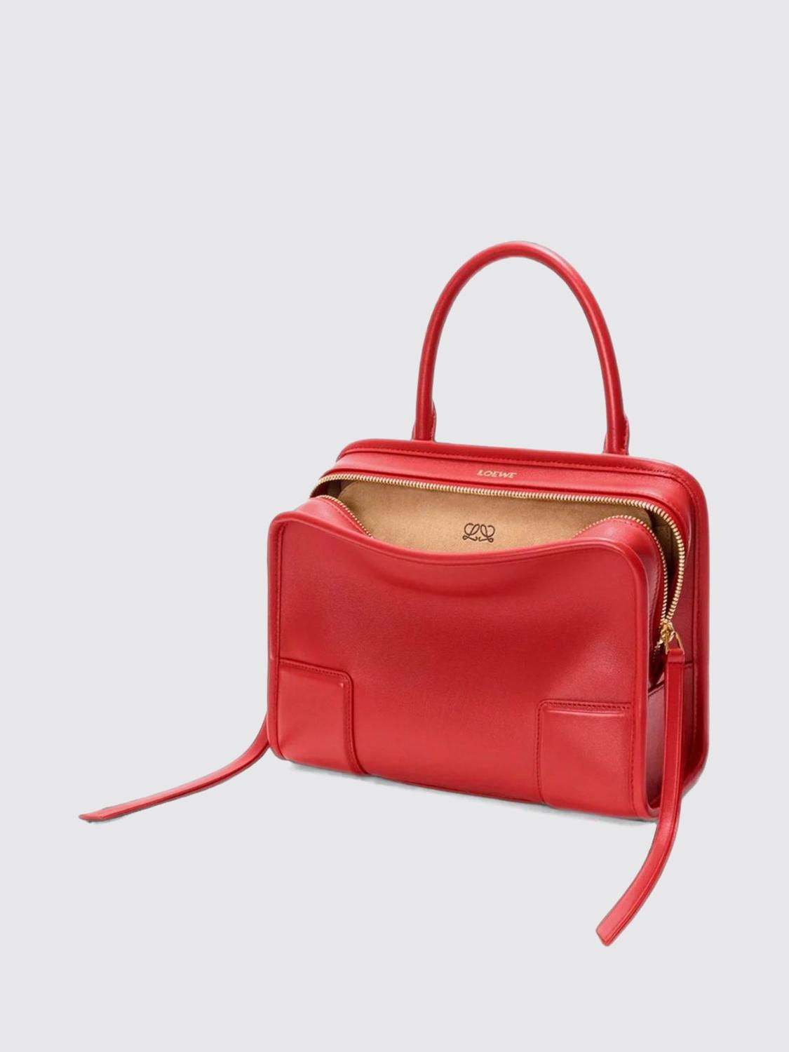 Loewe Women Loewe Small Amazona Calfskin Leather Handbag With Embossed Logo LOEWE