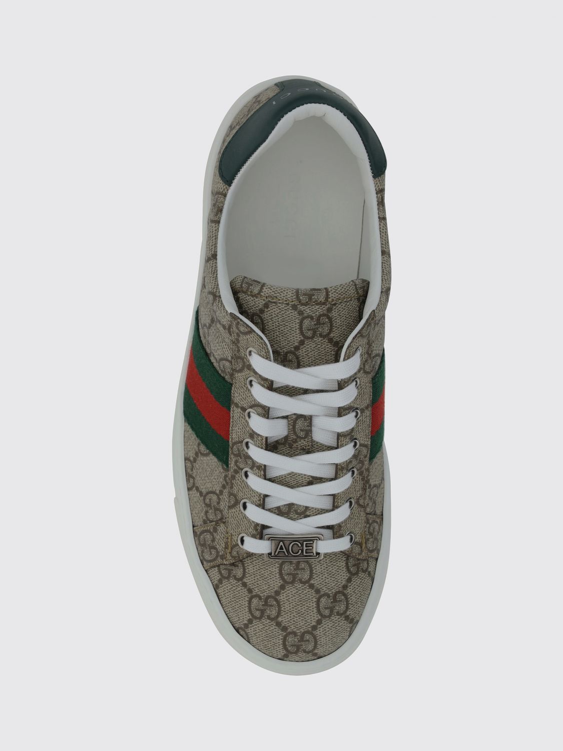 Gucci Women Gucci Ace Low Top Gg Supreme Fabric Monogram Sneakers GUCCI