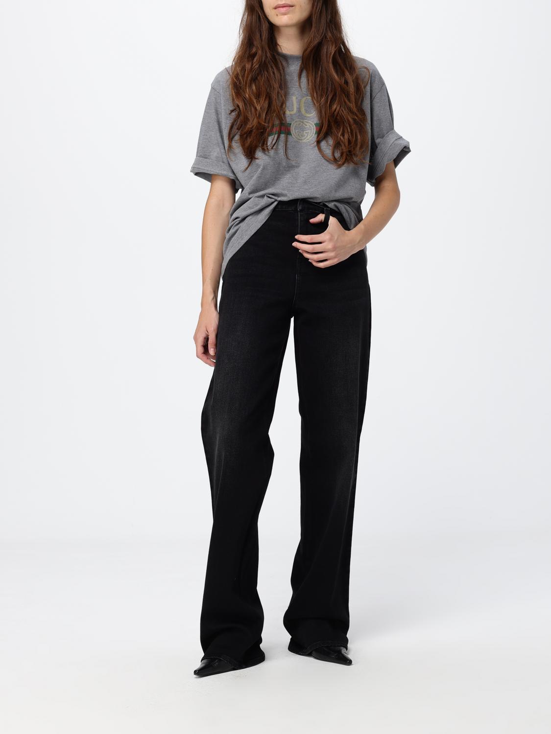 Gucci T-Shirt Woman Grey GUCCI