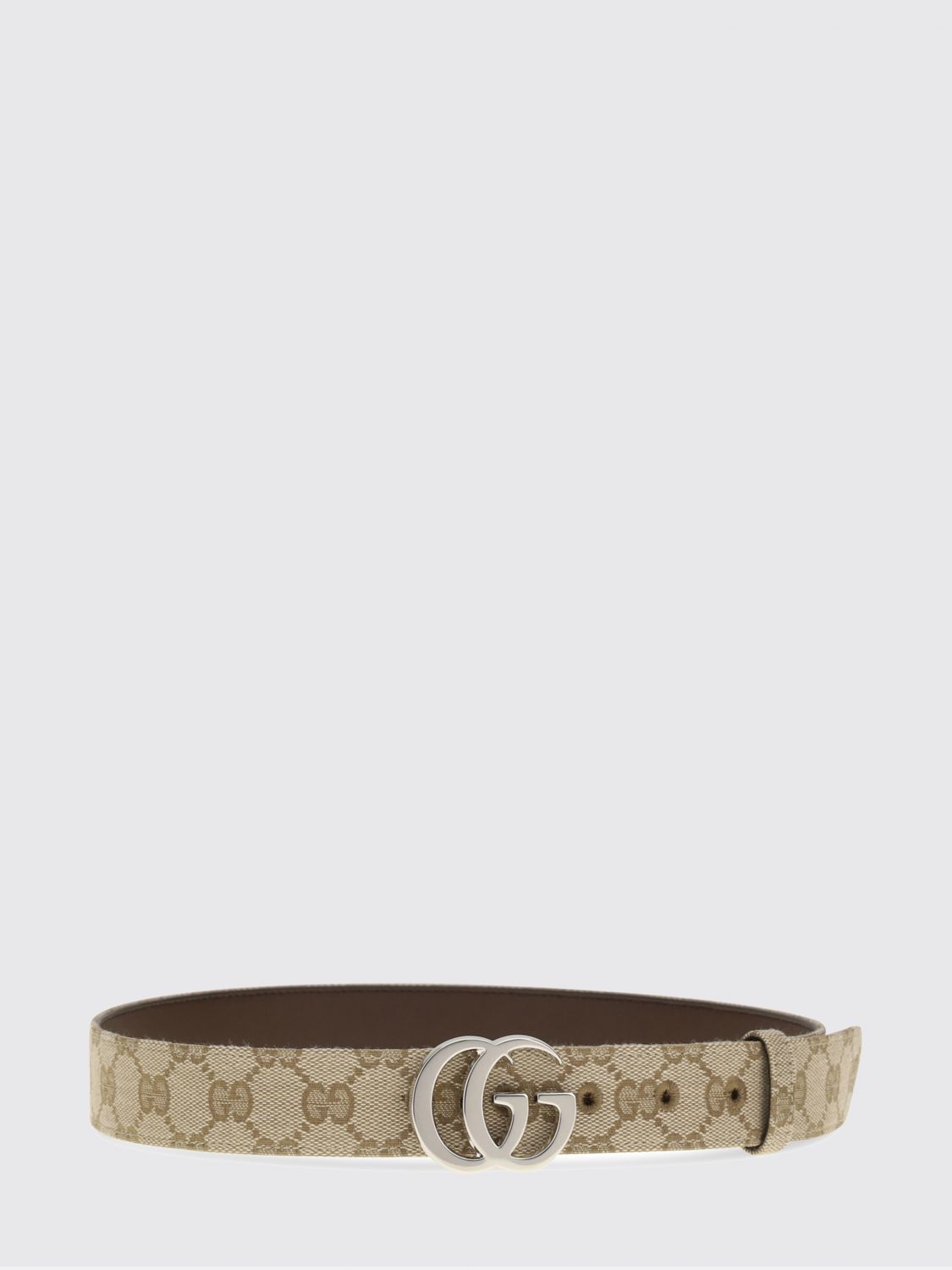 Gucci Women Gucci Belt In Coated Cotton With Gg Monogram Buckle GUCCI