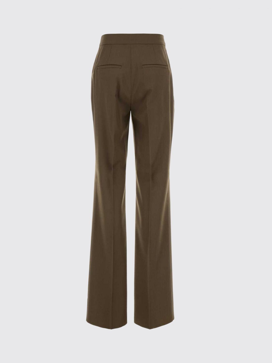 Mid-Rise Straight-Leg Tailored Linen-Blend Trousers Max Mara MAX MARA