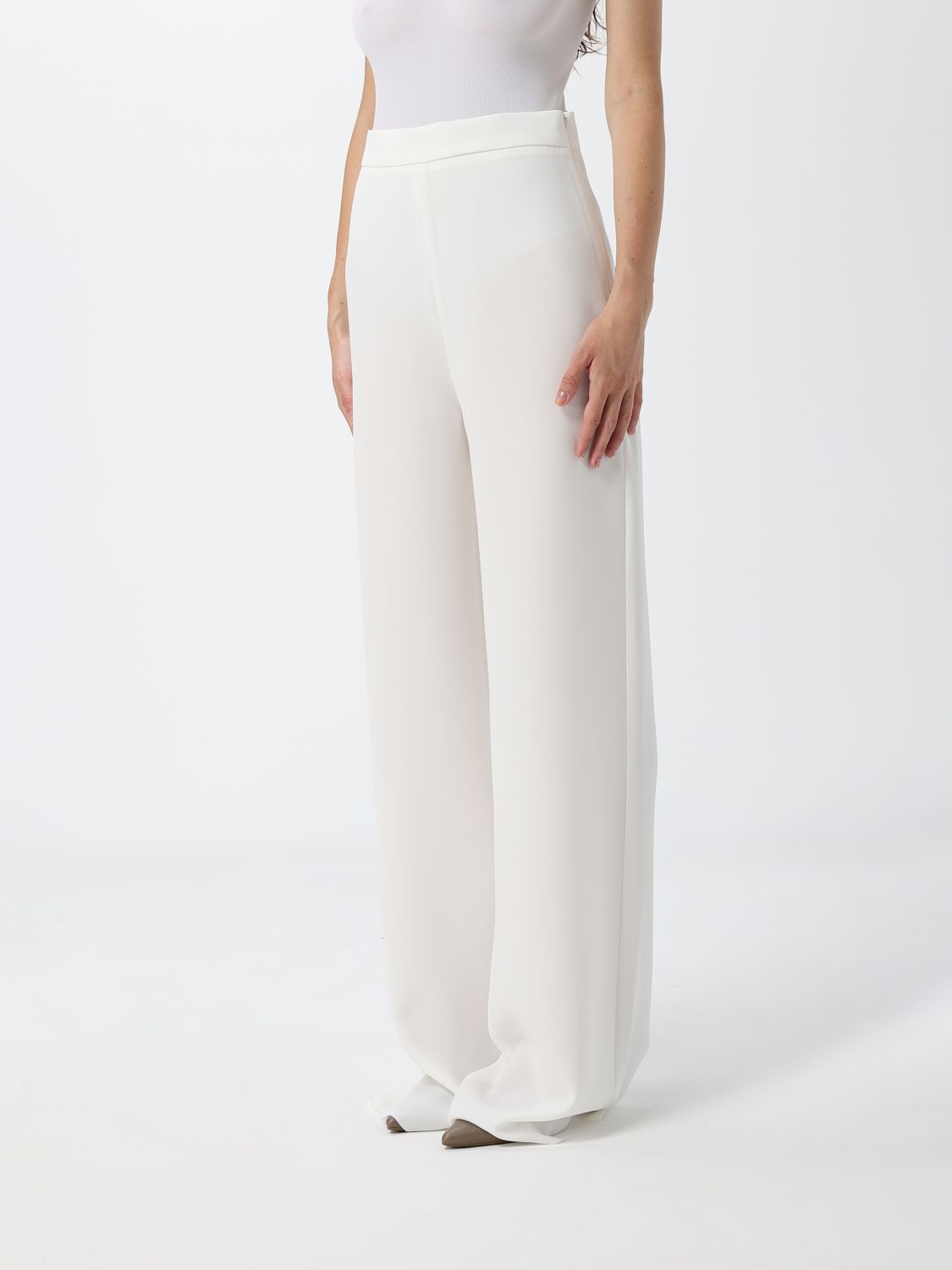 Max Mara Women High-Waisted Wide-Leg Criªpe Palazzo Trousers Max Mara MAX MARA