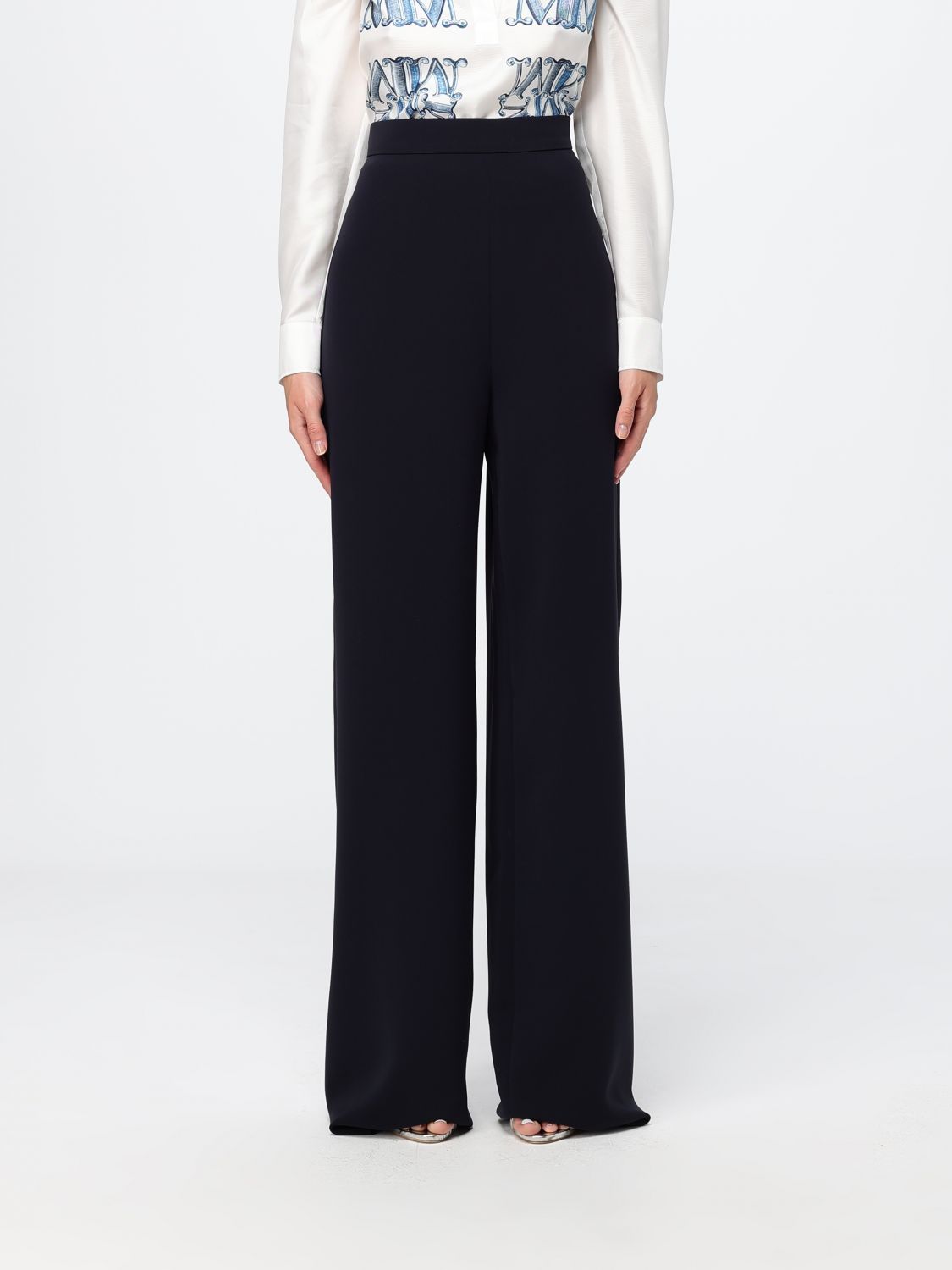 Max Mara Pants Woman Navy MAX MARA