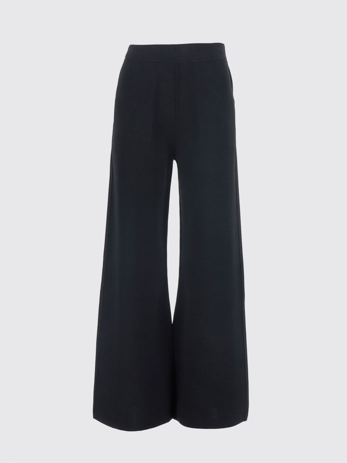 High-Waisted Wide Leg Knit Wool Trousers Max Mara MAX MARA