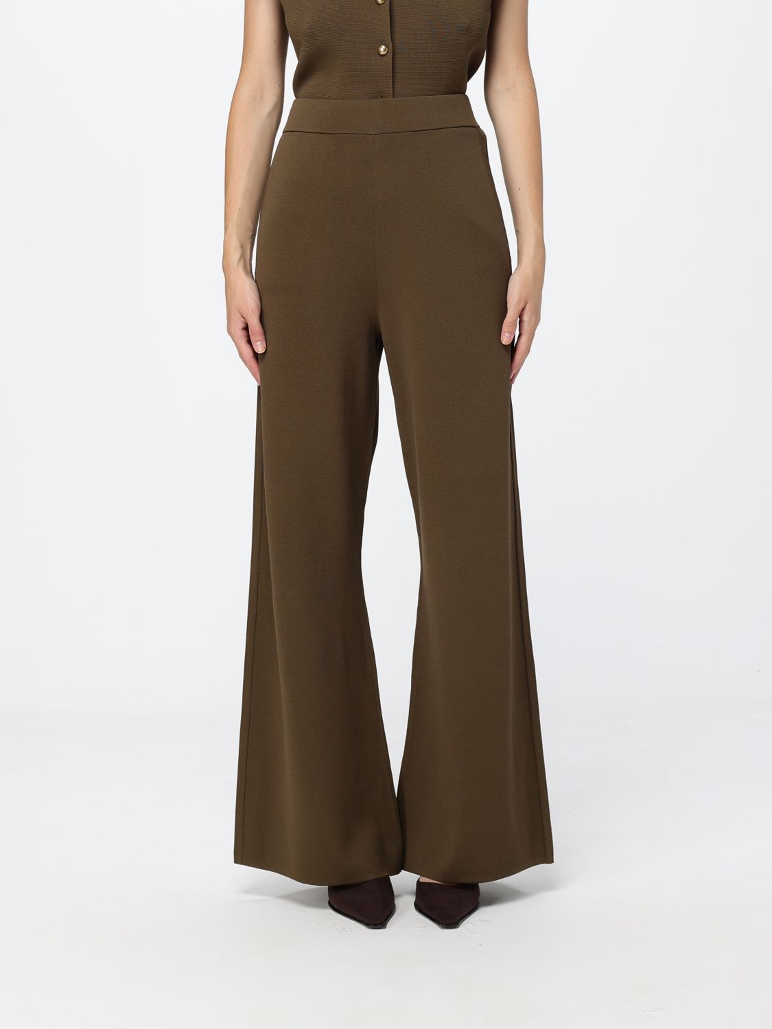 Max Mara Pants Woman Green MAX MARA