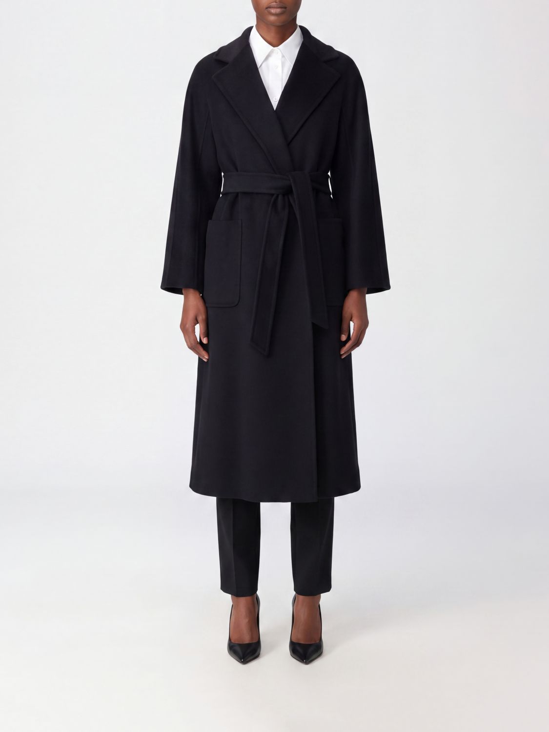 Max Mara Coat Woman Black MAX MARA