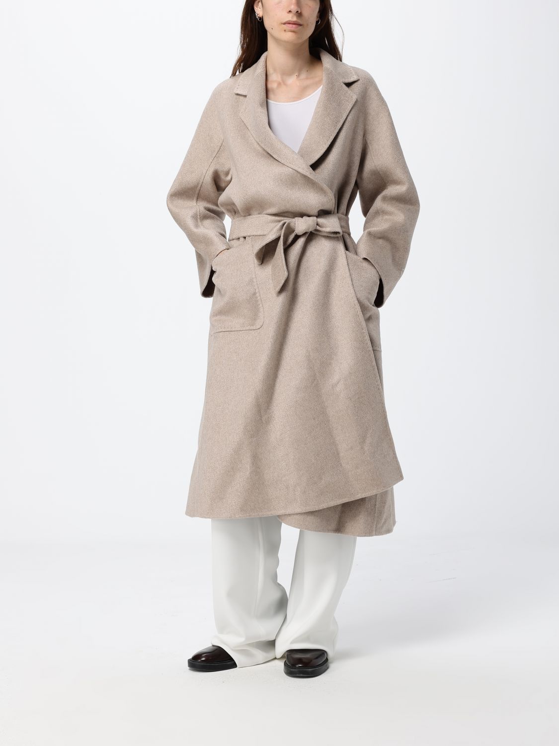 Max Mara Coat Woman Beige MAX MARA