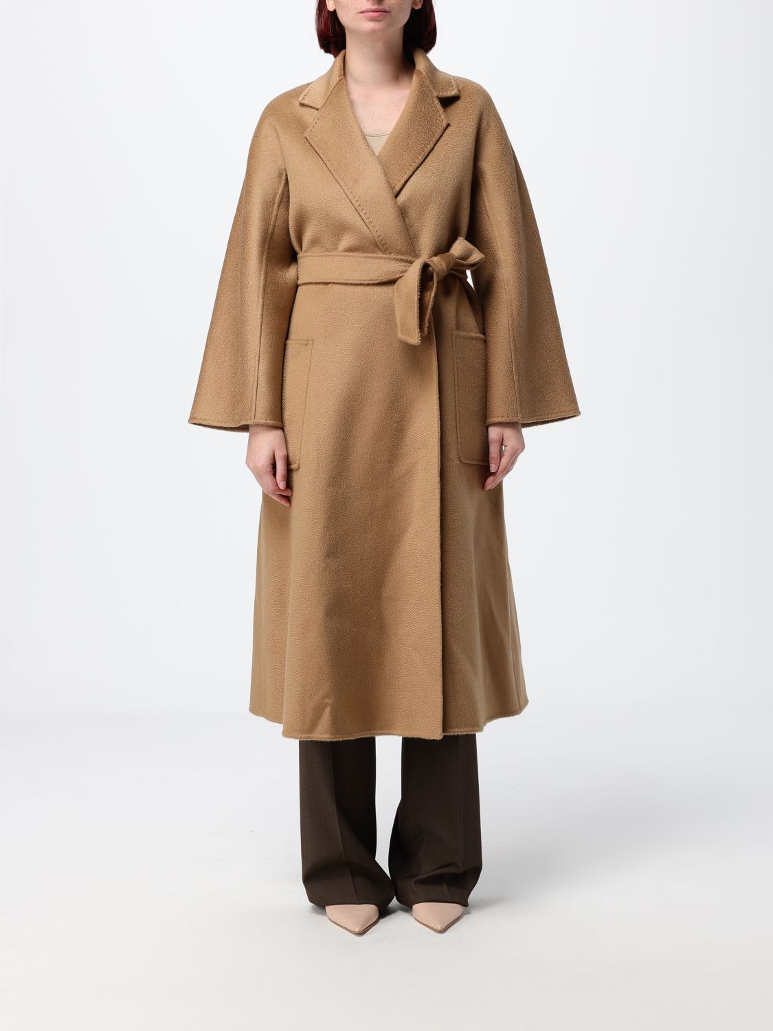 Max Mara Coat Woman Camel MAX MARA