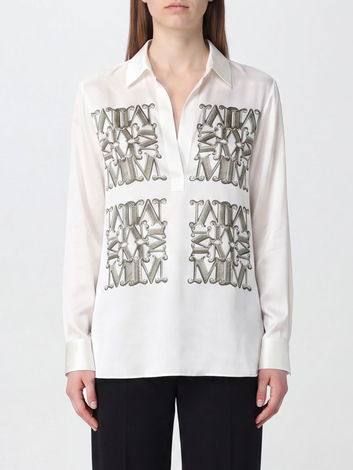 Max Mara Shirt Woman White 1 MAX MARA