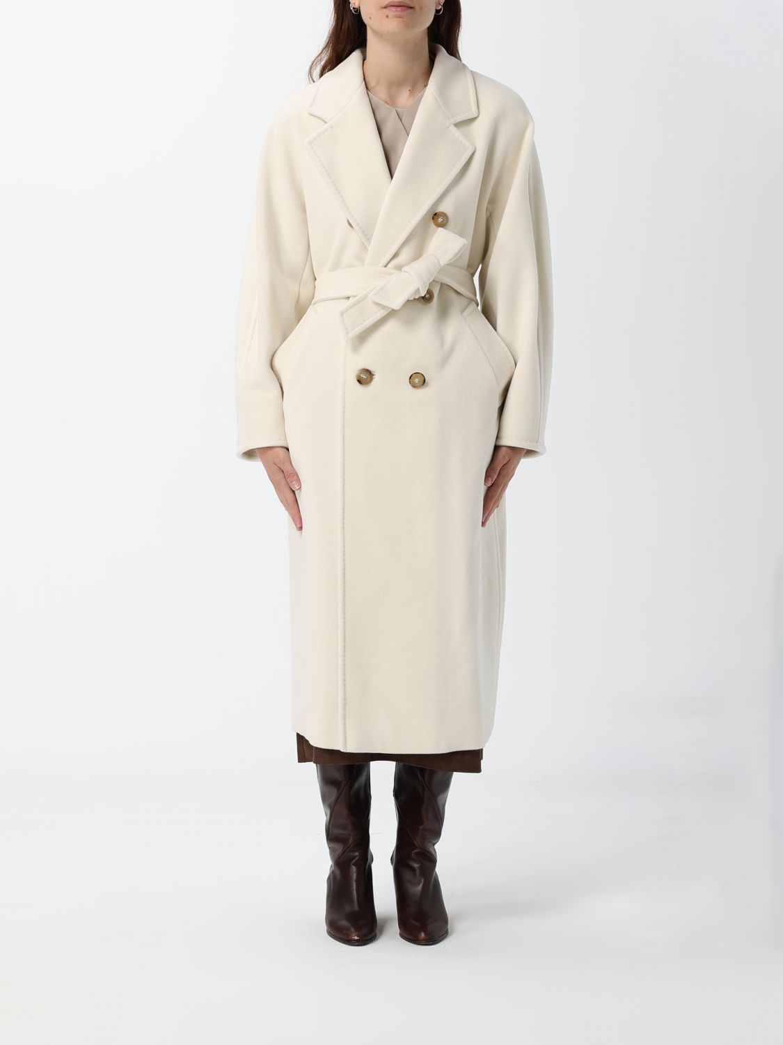 Max Mara Coat Woman White MAX MARA