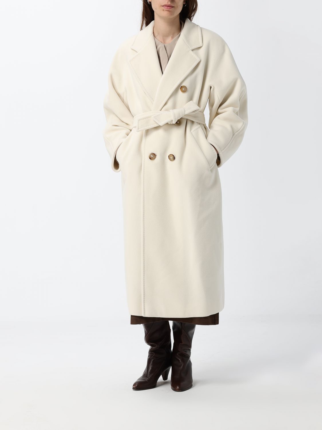 Max Mara Coat Woman White MAX MARA