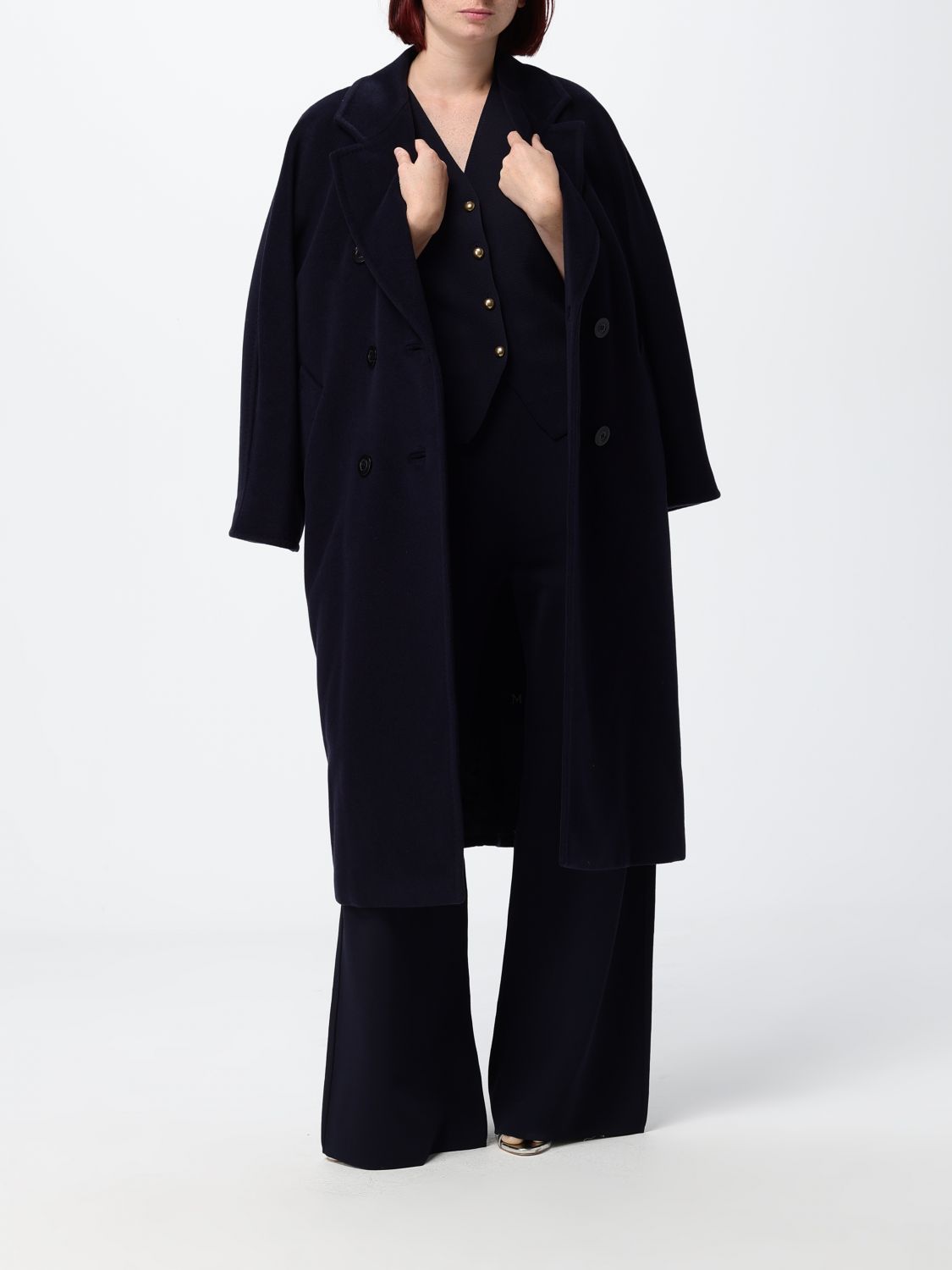 Max Mara Coat Woman Navy MAX MARA